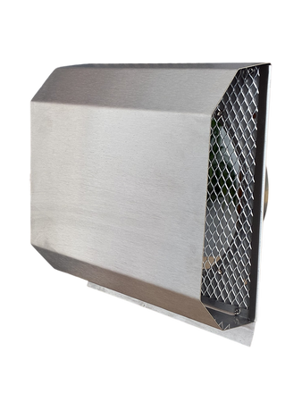 Czerpnia, wyrzutnia powietrza trapezowa  fi 250 nierdzewna z okapnikiem