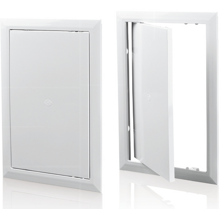 Drzwiczki rewizyjne z tworzywa ABS wewnętrzne 173x173 mm. 